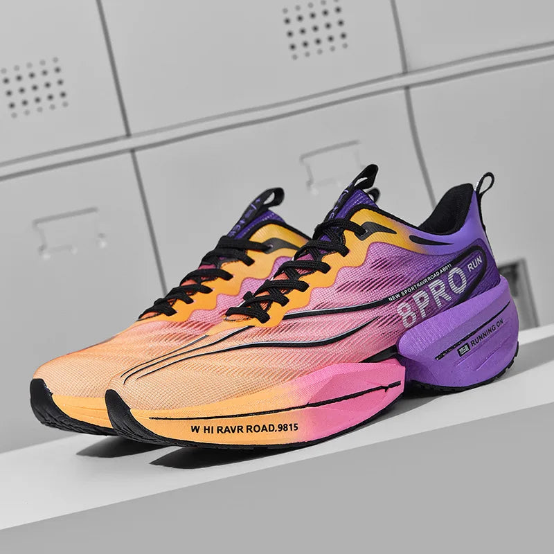 2026 NEW LEAO Super Soft Breathable Mesh Sports Shoes Carbon Plate Racing Cushioned for Middle School Students for Autumn Winter