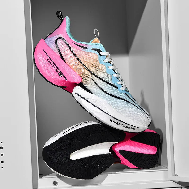 2026 NEW LEAO Super Soft Breathable Mesh Sports Shoes Carbon Plate Racing Cushioned for Middle School Students for Autumn Winter