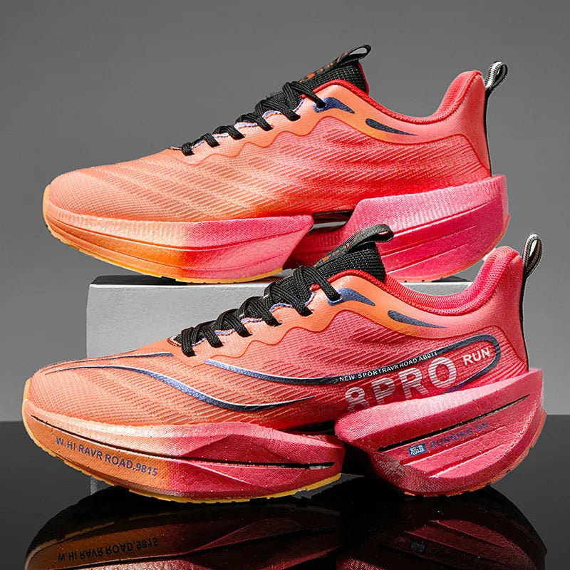 2026 NEW LEAO Super Soft Breathable Mesh Sports Shoes Carbon Plate Racing Cushioned for Middle School Students for Autumn Winter