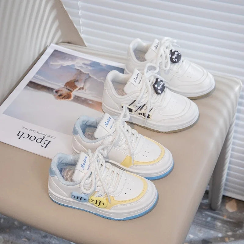 Children Casual Shoes for Girls 2025 Autumn New Fashion Korean Style Soft Bottom Anti-slippery Versatile Sweet Outside Sneakers