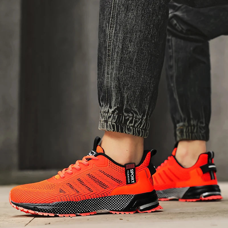 Men's Fashion Sneakers Breathable Comfortable Lightweight Walking Shoes Casual Sports Running Tennis Gym Training Shoes for Men