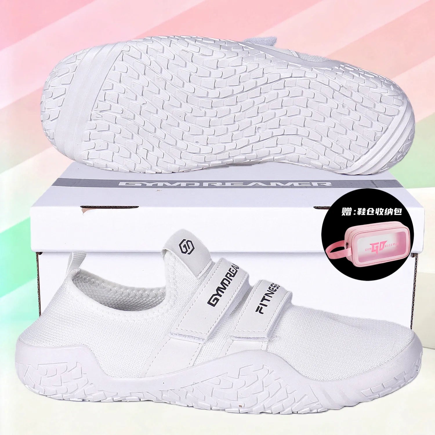 Ultra-light anti-slip indoor fitness shoes, men's and women's squat deadlift shoes, special silent indoor sports treadmill, yoga