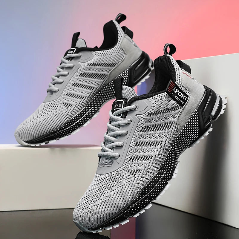 Men's Fashion Sneakers Breathable Comfortable Lightweight Walking Shoes Casual Sports Running Tennis Gym Training Shoes for Men