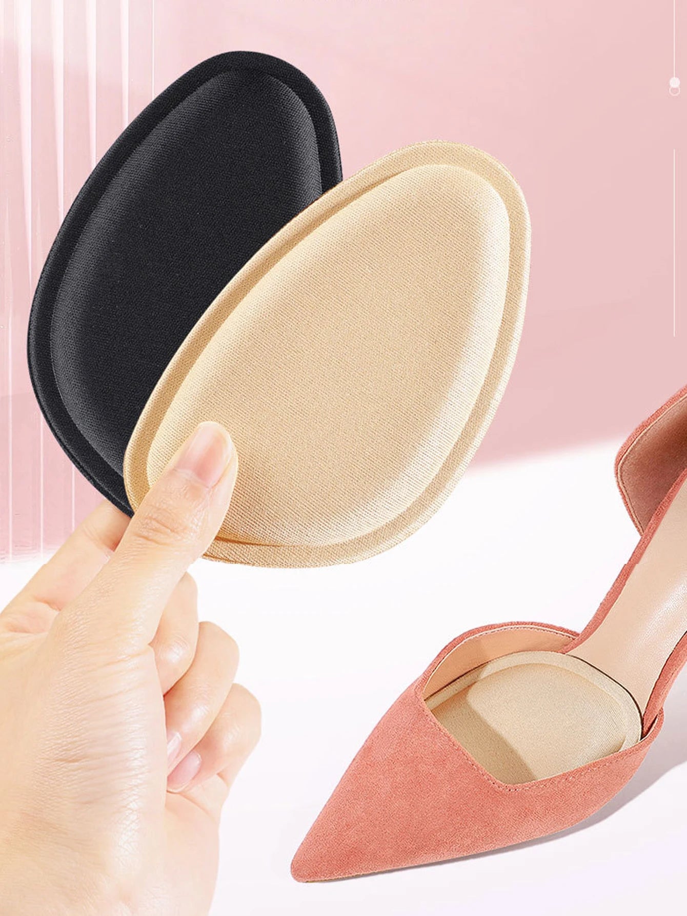 Shoe Forefoot Pad; Anti-Slip Insole; High Heels Comfort Pad; Shoe Size Reducer; Relieve Ankle Pain Shoe Insert; Half Cushion Ins