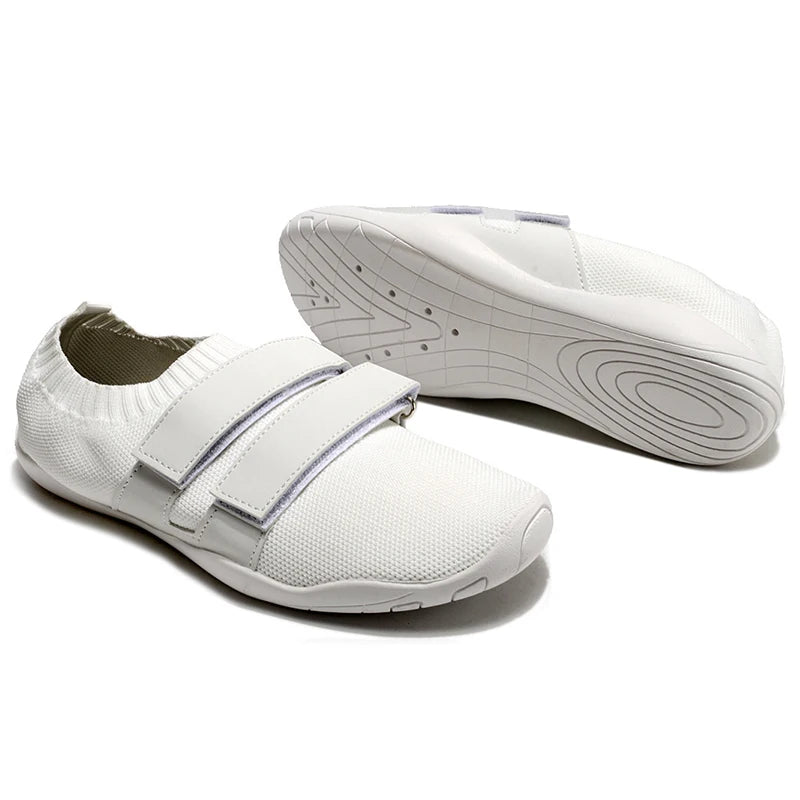 New Unisex Gym Lightweight Sports Hard Pull Squat Training Shoes Pro Hook & Loop Weightlifting Shoes Sumo shoes Squat shoe 35-46