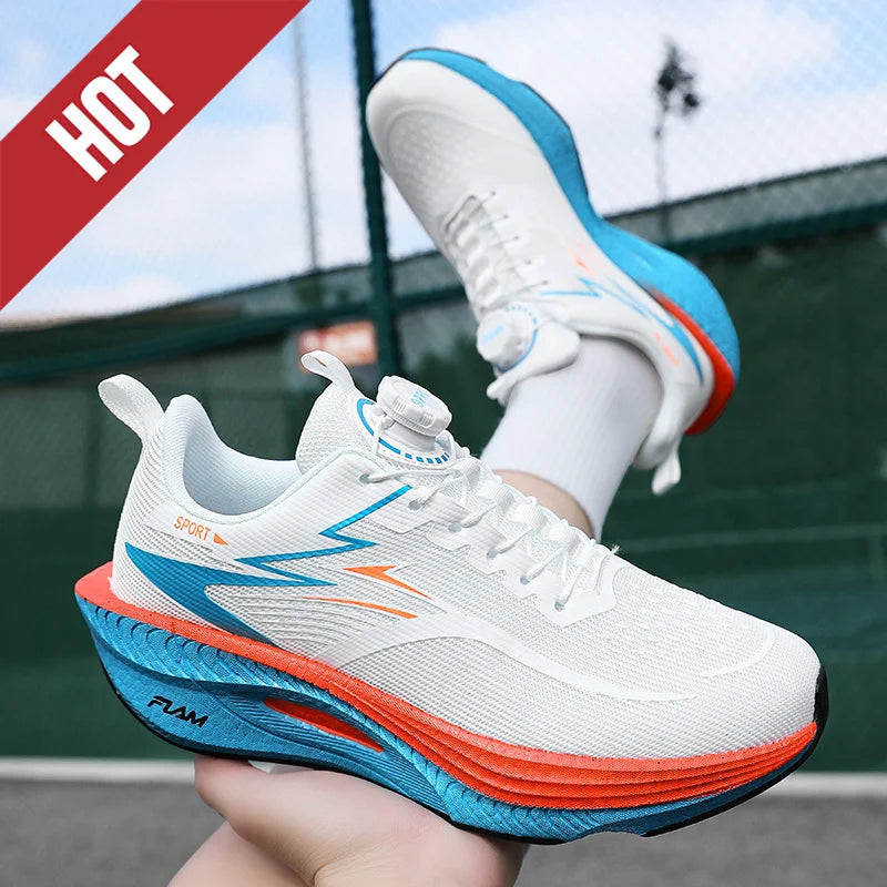 Running Shoes Carbon Board Profession Marathon Men Sports Breathable Lightweight Women's Comfortable Athletic Nonskid Sneakers