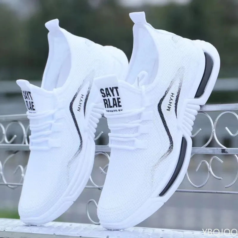 2025 Large Size Spring and Autumn New Breathable Lightweight Casual Men's Shoes Niche Trend Versatile Flat Sports Men's Shoes