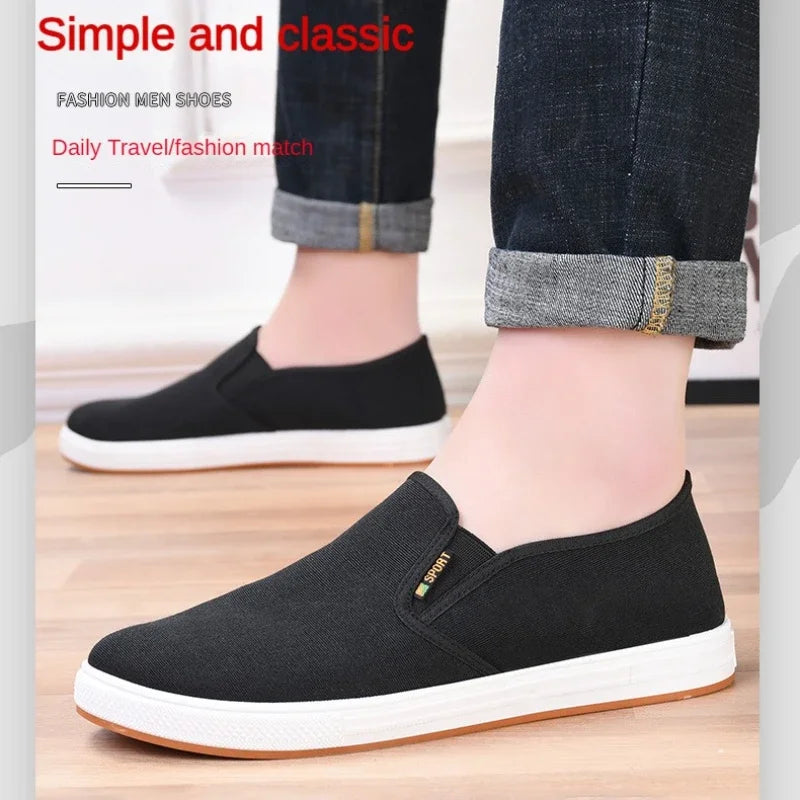 Zapatos Hombre men's canvas shoes, casual sports shoes, men's comfortable men's board shoes, new black sports shoes