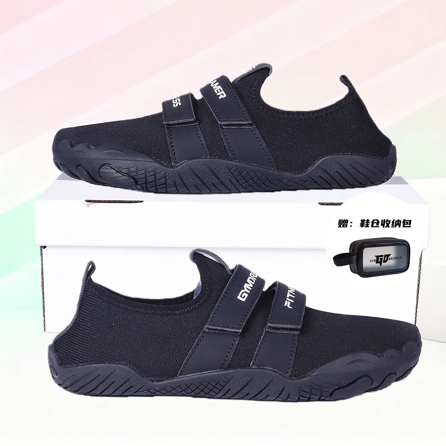 Ultra-light anti-slip indoor fitness shoes, men's and women's squat deadlift shoes, special silent indoor sports treadmill, yoga