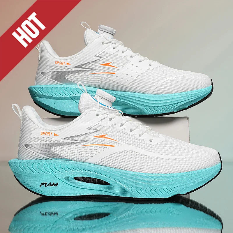 Running Shoes Carbon Board Profession Marathon Men Sports Breathable Lightweight Women's Comfortable Athletic Nonskid Sneakers