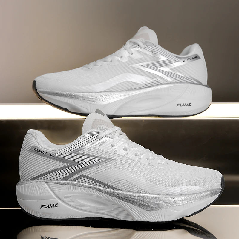 Men's Casual and Comfortable Solid Color Wear-Resistant Jogging Shoes, Breathable and Easy-To-Wear Sports Shoes with Adjustable Shoelaces, Non-Slip and Comfortable for Outdoor Exercise