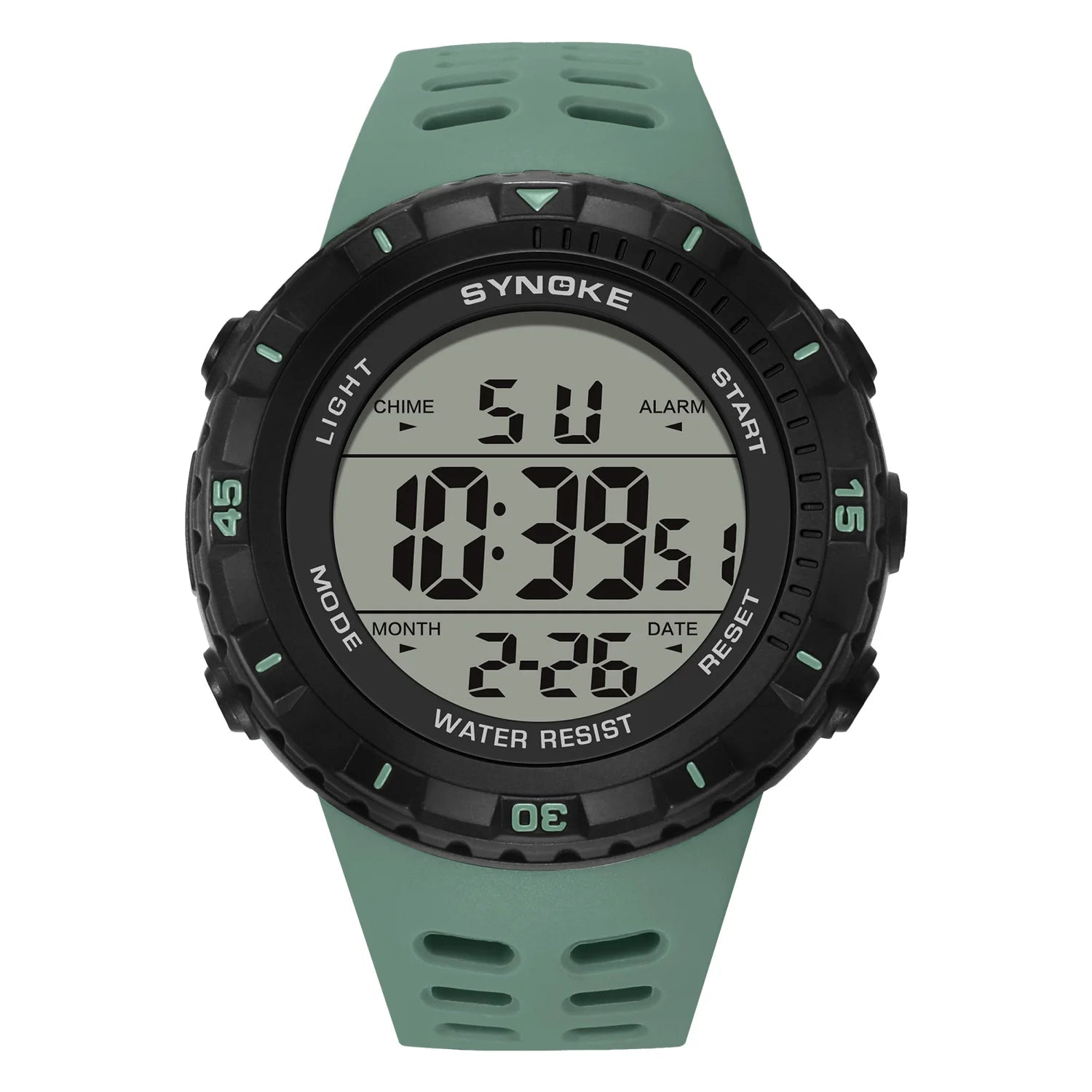 Men's Sports Durable Electronic Watch, Trendy Fashion Luminous Watch With Alarm, Stopwatch, Date Function