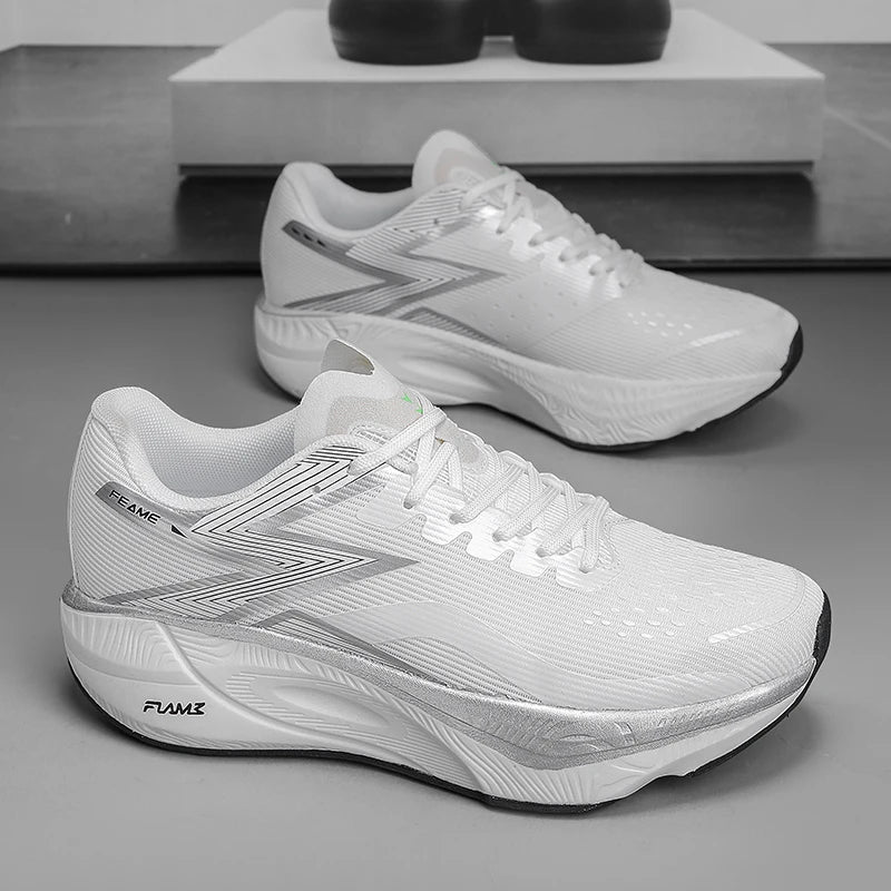 Men's Casual and Comfortable Solid Color Wear-Resistant Jogging Shoes, Breathable and Easy-To-Wear Sports Shoes with Adjustable Shoelaces, Non-Slip and Comfortable for Outdoor Exercise