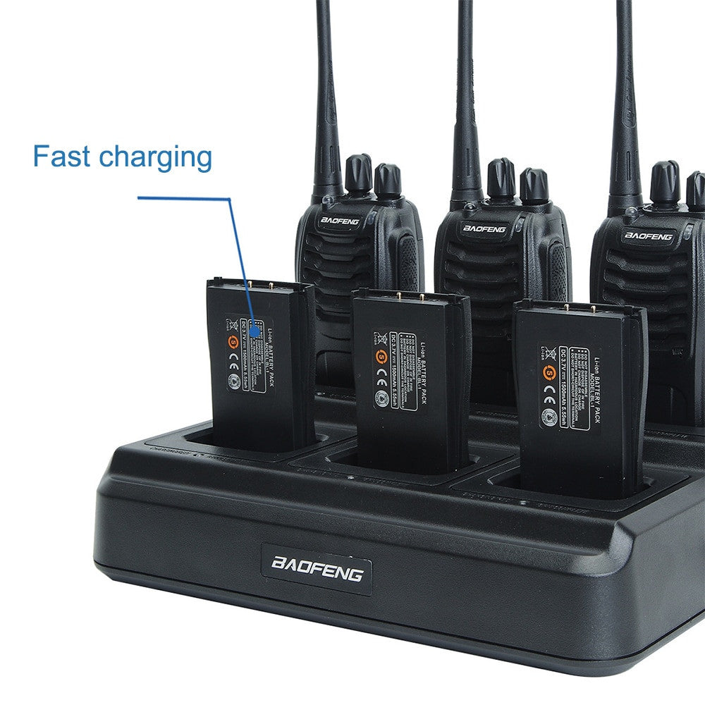 Baofeng 888S Charger Multi Battery Six Way 5V 4A Fast Charger