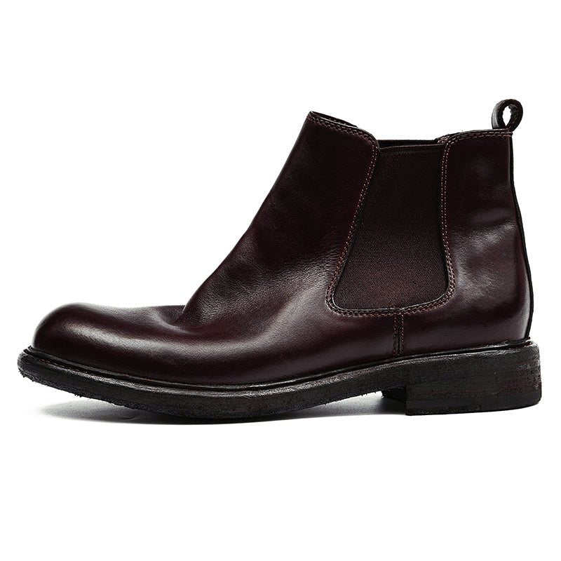 Horsehide Chelsea Boots Classic Ankle Boots for Men-5